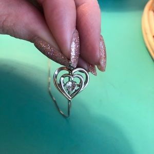 Kay Jewelers 18” Diamond in Motion Heart Necklace